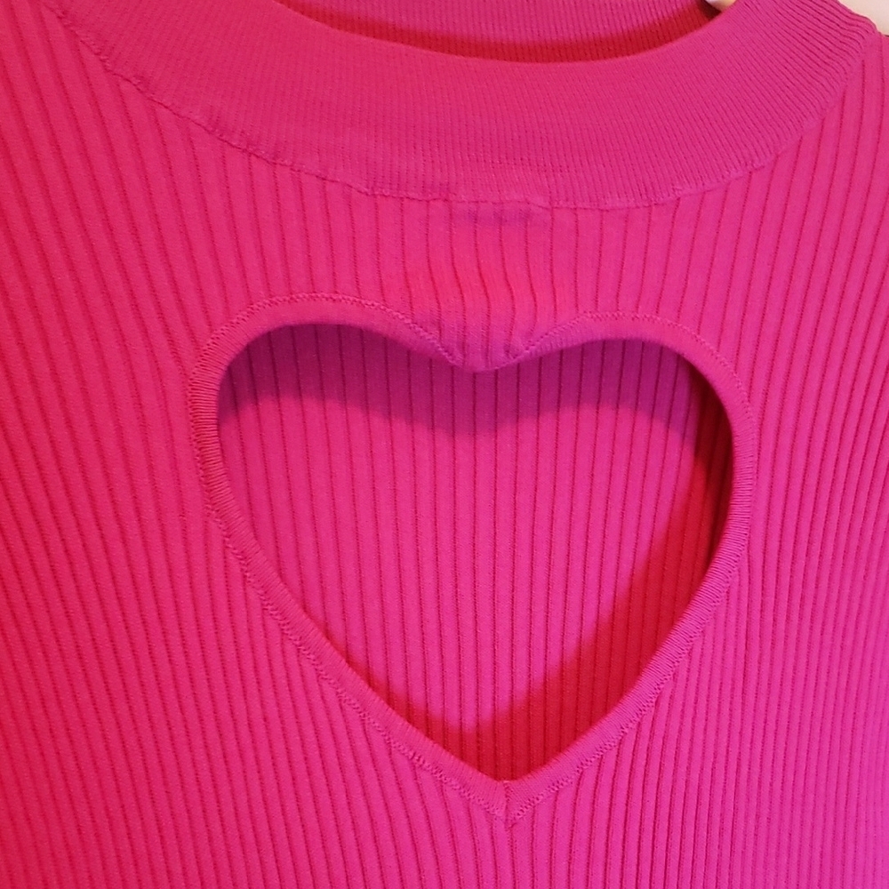 Heart For You Hot Pink Cutout Mini Dress – Chic & Bold Glam - Picture 6 of 13
